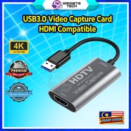 5S USB3.0 Video Capture Card 1080p 60fps 4K HDMI Video Grabber for Windows Macbook Game Camera Recor