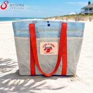 [Seriena.my] Sandproof Woven Tote Handbag Multi-Functional Storage Bag Commute Handbag