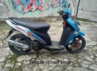 STRIPING STIKER LIST SPIN 125 TAHUN 2007 PUTIH BIRU SPIN 2007 BIRU PUTIH
