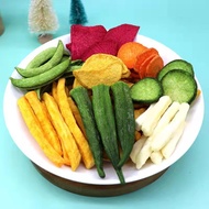 净重综合果蔬脆混合蔬菜干水果干即食什锦蔬菜秋葵休闲零食gNet weight: Comprehensive fruit and vegetable crisps, mixed with dried v