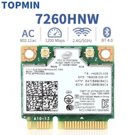 Kad Rangkaian Wayarles Untuk 7260 7260HMW Mini PCI-E 7260 Dual Band 2.4G/5Ghz Wlan Wifi Bluetooth 4.