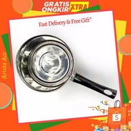 BOILING POT Stainless Steel Milk Pot Water Boiling Pot Cafe Pot Boiling Pot mie