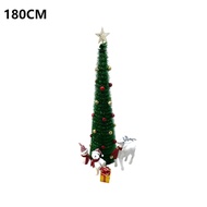 Pohon Natal Buatan Lipat Ukuran 210cm 180cm Dekorasi Natal Pohon Natal Madder