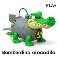 Figure Anomali Bombardino Crocodilo Articulated Toys Anomali Figure Brainrot Premium PLA+
