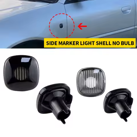 2xSide Marker Turn Signal repeater Light lens Cover for AUDI A3 A4 A8 SKODA Octavia Roomster Rapid F
