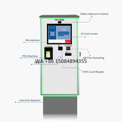 Free Standing Self Service Touch Screen Cash Coin Payment Currency Exchange Kiosk ATM Machine