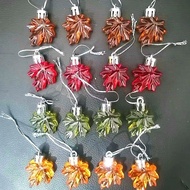 Thanksgiving Decoration Halloween Maple Leaf Christmas Thanksgiving Autumn Harvest Maple Leaf Window