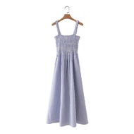 [✅Baru] 61871 - Blue Stripe (S,L) (Sale) - Dress 2303