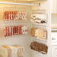 Dry Socks Handy Tool Multi-Clip Stainless Steel Drying Rack Dormitory Socks Storage Rack Windproof D