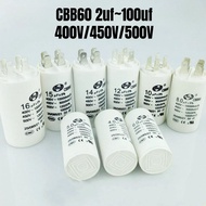 Cbb60 Water Pump Motor Running Capacitor 2.5 uf ～ 100uf 400VAC/450VAC/500VAC