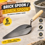 brick spoon / simen spoon / cement spoon 5"