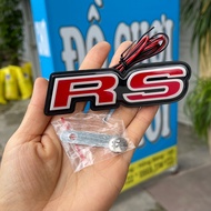 RS logo sticker with decorative LED lights for cars, RS logo led