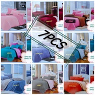 QUEEN KING COMFORTER Mehendi 980 TC Premium Cotton comforter set 7in1 Queen comforter set hotel set