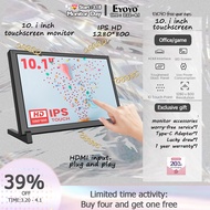 Eyoyo10.1 inch Capacitive Touchscreen Monitor  4B 3B+3A+2B, 1280 * 800 Portable IPS Display, Plug an