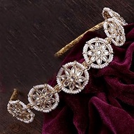 Hair accessory for girls and women partywear hair accessory |Kundan Studded Matha Patti/Sheesh Patti