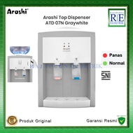 ARASHI Top Gallon Water Dispenser Normal & Hot ATD 07N Graywhite SNI