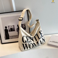 Gentlewoman Printing Canvas Bag With Simple-Designed Classic Colors Letter Bag