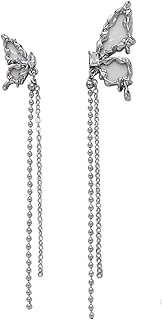 14k gold plated white copper chain fashion tassel earrings chain tassel bow earrings suitable for al