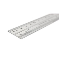 Gx733 Penggaris Bi 100 Cm Tebal Jidar Mi Ruler 1 Meter Baja Stain New