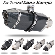SALEAkrapovic Escape Moto Exhaust Motorcycle Muffler Scooter Pit Bike Dirt Pipe 51mm Universal For t
