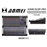 AOMEI GL12P PRO 680WATT X2 12 Channel Professional Power Mixer