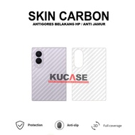 Samsung Z Fold 8 Samsung Z Fold 8 Ultra Samsung Z Fold 7 Garskin Anti-Scratch Back Skin Carbon Trans