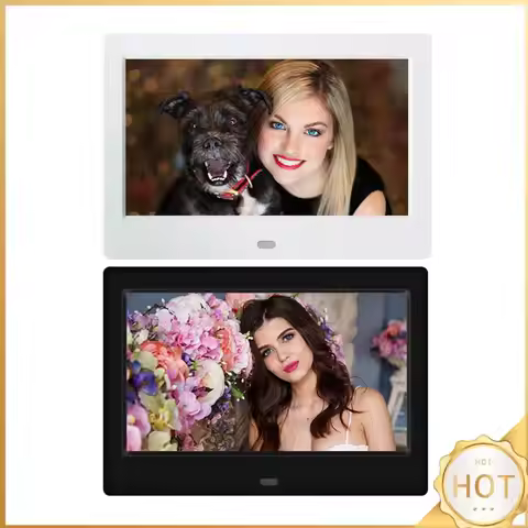 7inch HD LED Digital Photo Frame Music Photo Video Player Support USB/MMC/SD/MS Card 800*480 MP3 MP4