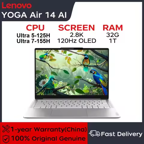 Lenovo Laptops YOGA Air14 2024 14" 2.8K 120Hz OLED Screen Intel Core Ultra 5 125H/Ultra7 155H 32G LP