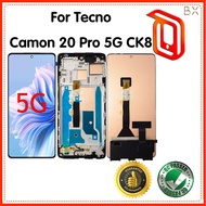 For Tecno Camon 20 Pro 5G CK8n CK8 LCD Display Touch Screen Digitizer Assembly / With Frame