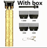 T9興順旺Electric hair clipper金龍浮雕Shaver復古電推剪電動理髮器USB充電Electric razor油頭專用專業髮型刮鬍刀頭髮雕刻刀頭部可水洗