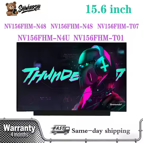 Original New A+ 15.6" Laptop Slim Lcd Screen Monitor NV156FHM N48 NV156FHM N4S NV156FHM T07 NV156FHM