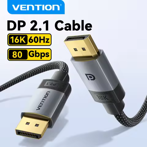 Vention 16K Displayport Cable DP 2.1 8K240Hz 80Gbps Video Audio Cable for Laptop PC Computer Xiaomi