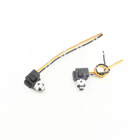 Rockeybright 2pcs H1 Halogen Bulb Socket Extension Wire H1 Power Plug Adapter Connector for H1 Halog