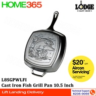 Lodge Cast Iron Fish Grill Pan 10.5 Inch L8SGPWLFI