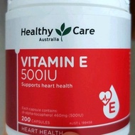 Healthy Care Vitamin E 500Iu 200Caps / Vitamin E 500 Iu Healthy Care