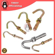 Masonry J Sleeve Anchor Hook Bolt - Zinc Yellow Passivated