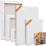 6 Pack Canvas Painting Set, 30x20, 20x15, 10x10 cm, for Oil Painting Acrylic Canvas Panels for DIY A