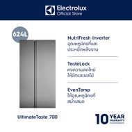 (ส่งฟรี/ไม่ติดตั้ง) Electrolux ตู้เย็น Side by side ความจุ 624 ลิตร (22.0 คิวบิกฟุต) รุ่น ESE6600A-A