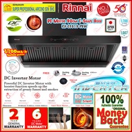Rinnai Chimney Hood RH-C3819-PBW T-Shape DC Motor Cooker Hood / Rinnai Gas Hob RB-772S 2-Burner 76cm