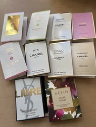 香水試用裝 Chanel, Guerlain, YSL, Aerin
