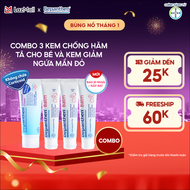 Combo 3 Kem Chống Hăm BEPANTHEN Balm Dạng Kem Mỡ Tuýp 30G x3 và Kem Giảm Ngứa BEPANTHEN Itch Relief 