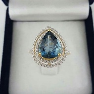 London Bull Diamond Ring Real Gold