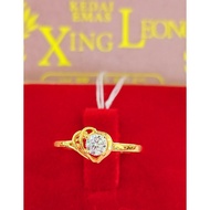 Xing Leong 916 Gold Stone Ring/916. Gold Stone Ring