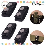 YEWW 1/4/8Pcs Belt Keeper  Double Snaps Sports Nylon Strap