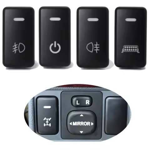 LED DRL Light Bar Switch Music Radar Front Fog Switch For Toyota Tacoma Land Cruiser Reiz Hilux Prad