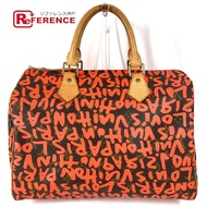 LOUIS VUITTONAA4038 Monogram Graffiti Speedy 30 波士頓包