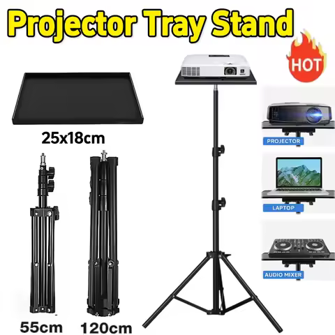 Projector Tray Stand Universal Laptop Projector Tripod Stand Adjustable Floor Projector Stand Telesc