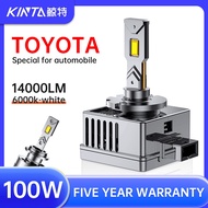 Kinta【Toyota】Automotive LED Headlight Bulb for HID D1 D4S/D4R D2S 100W 900% Brighter Car Light For T