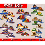 BUWAN NG WIKA 3D HEAD DRESS | Laminated & Weatherproof