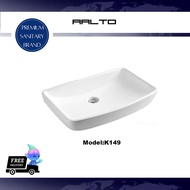 Bathroom Rectangular Vessel Sink Countertop Ceramic Cabinet Basin Porcelain White Top Wash Basin K14